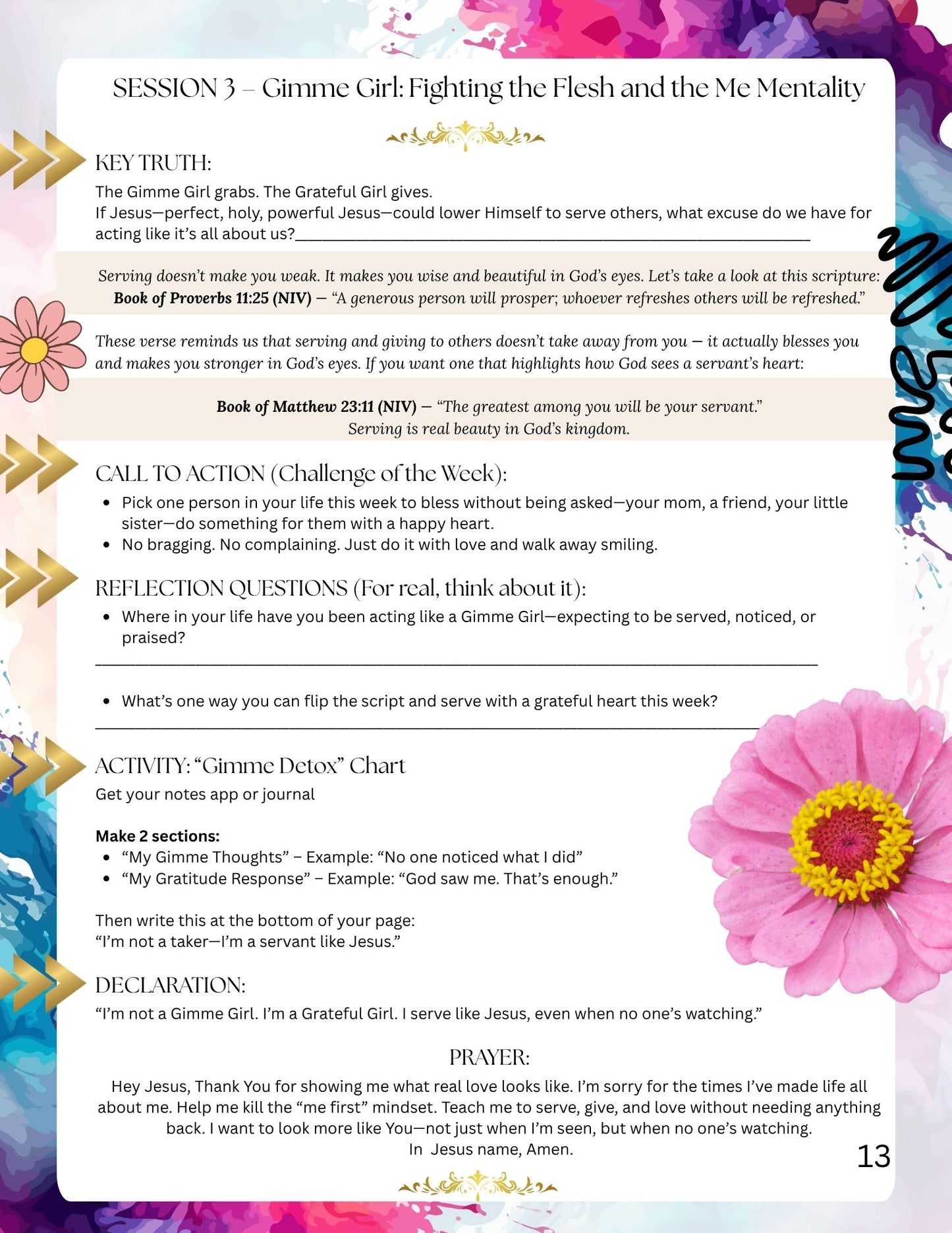 Daughter of the King: Seeing Yourself Through God’s Eyes is a 6-session Bible Study Participant Guide Ebook Format