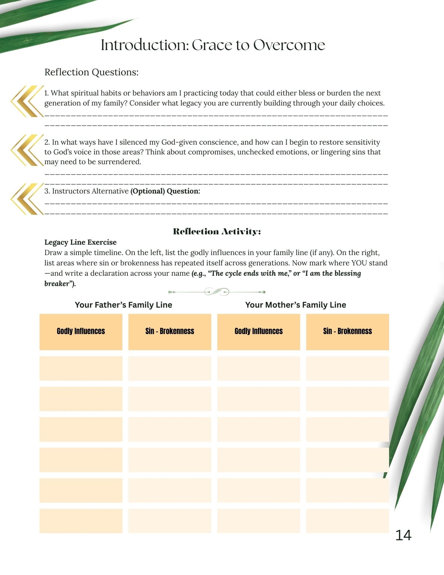 Eliminating the Snares of Iniquity Instructors Guide
