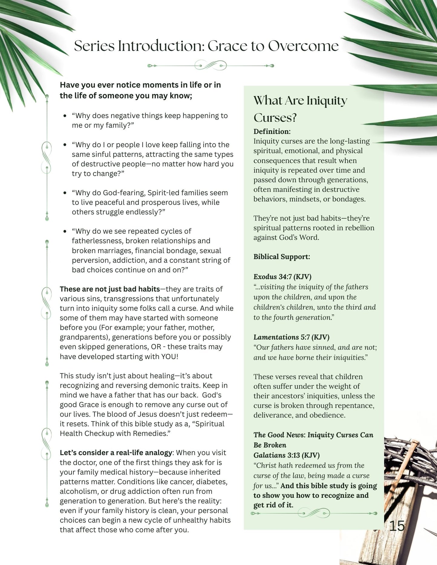 Eliminating the Snares of Iniquity Instructors Guide