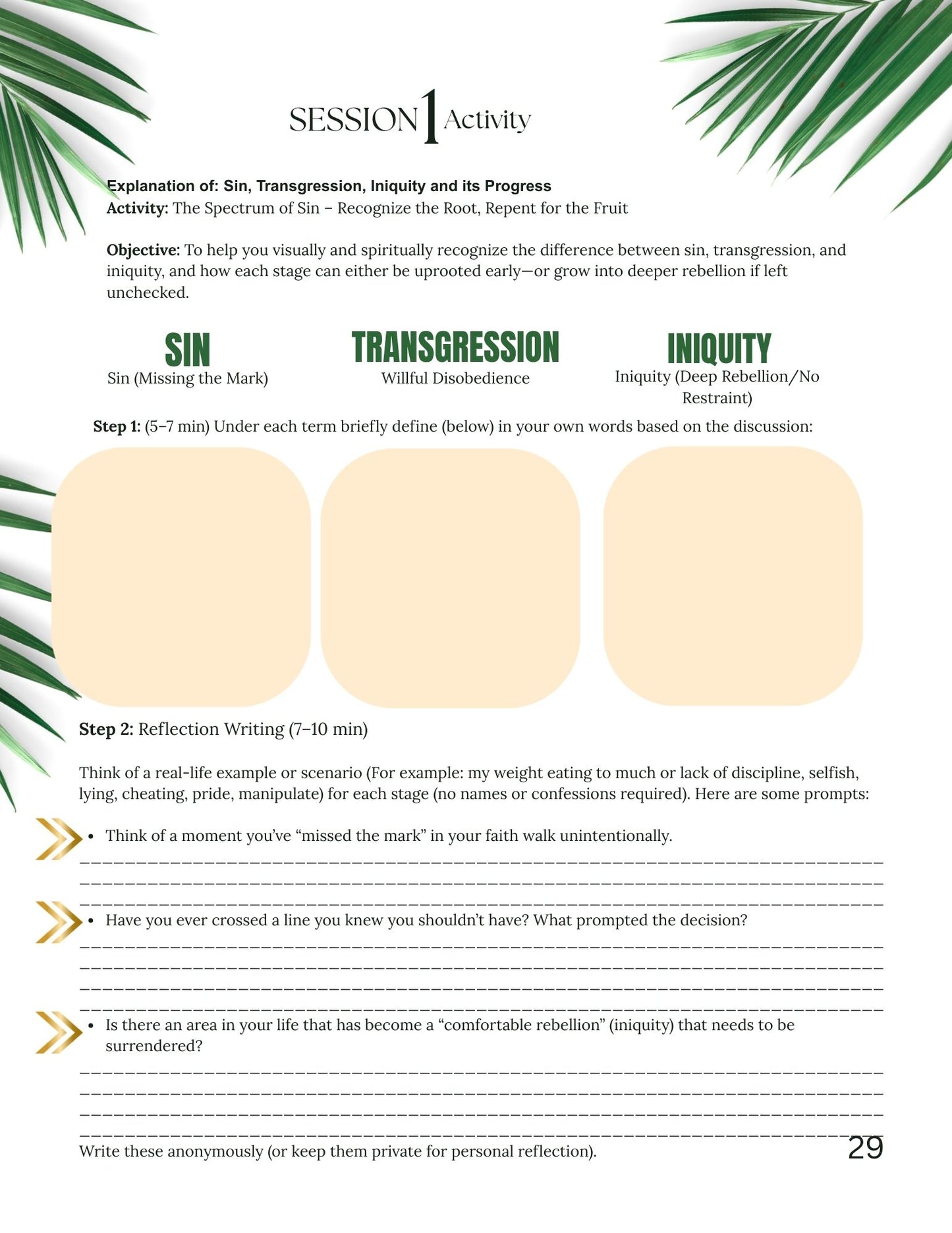 Eliminating the Snares of Iniquity Instructors Guide