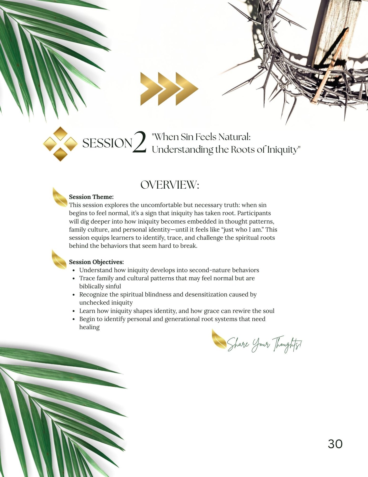 Eliminating the Snares of Iniquity Instructors Guide