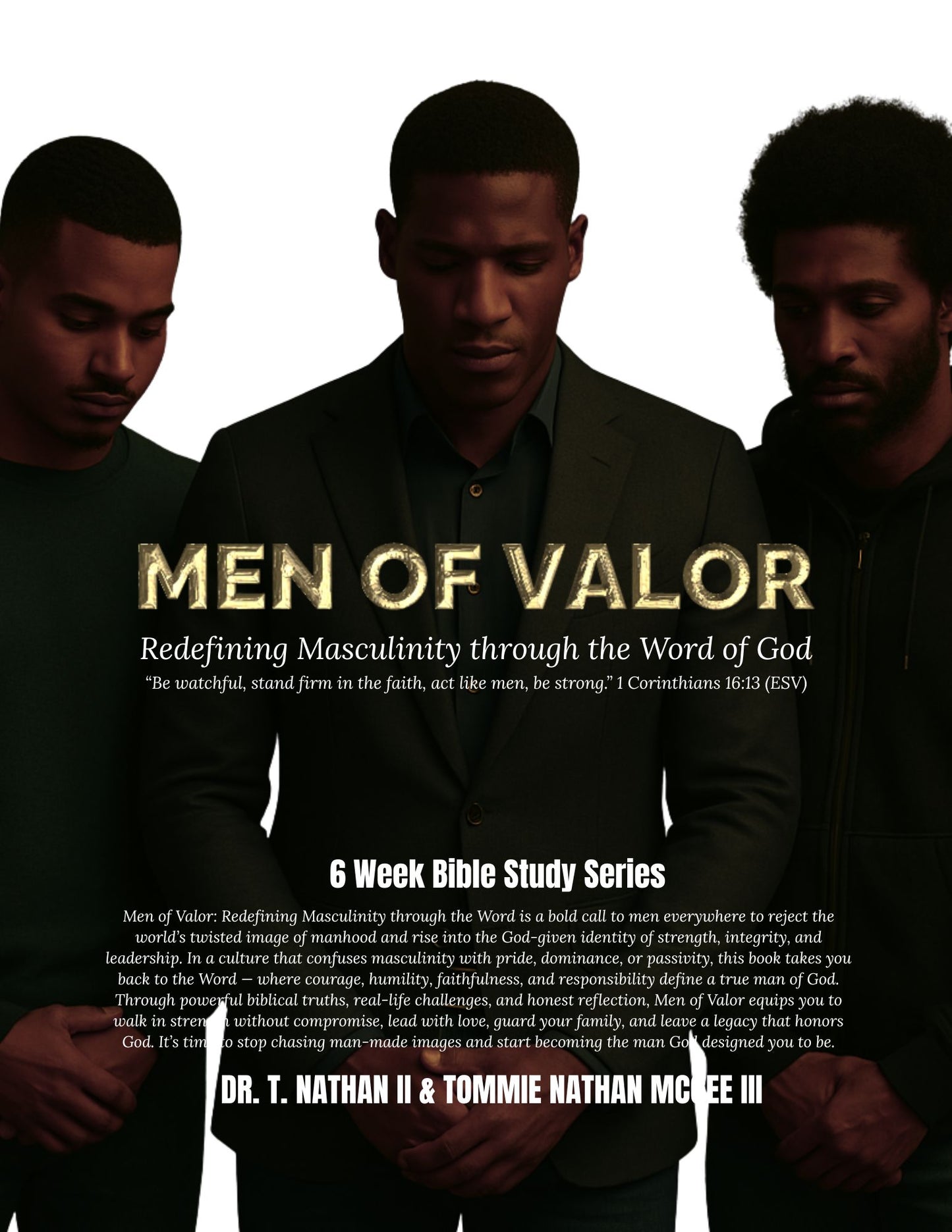 AVAILABLE SOON PRE-ORDER Men of Valor - Redefining Masculinity through the Word 6 Week Bible Study Series - Ebook Format