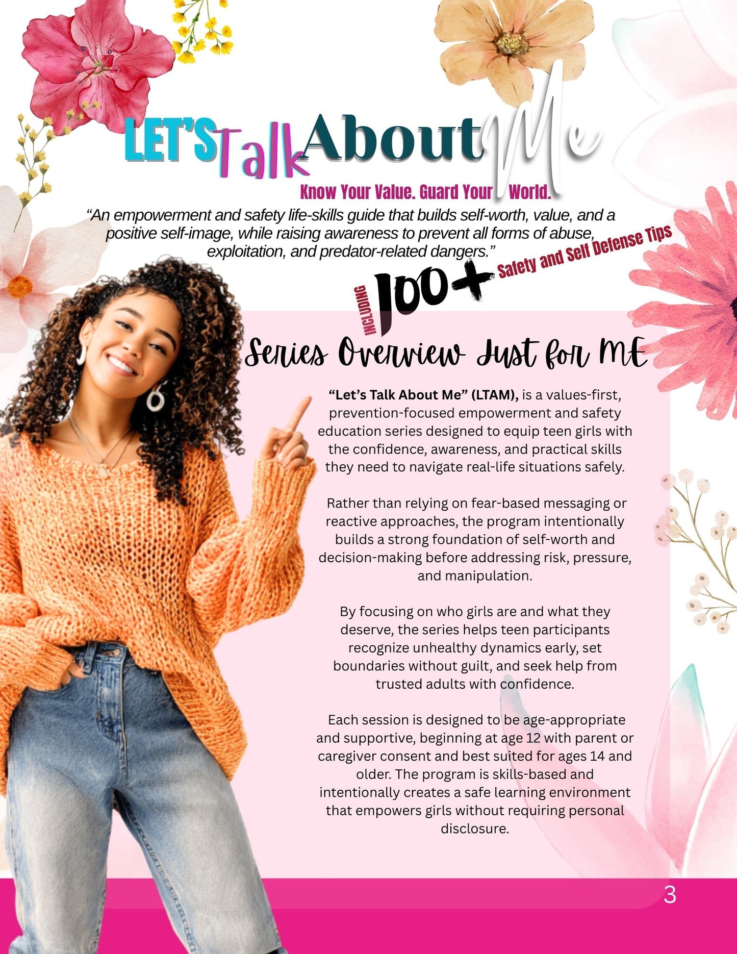 "Let’s Talk About Me“ Personal Safety, Boundaries & Decision-Making Facilitator Guide Available in Paperback and Ebook Format (Great for: Youth Ministries, Parents, Educators, Mentors...)