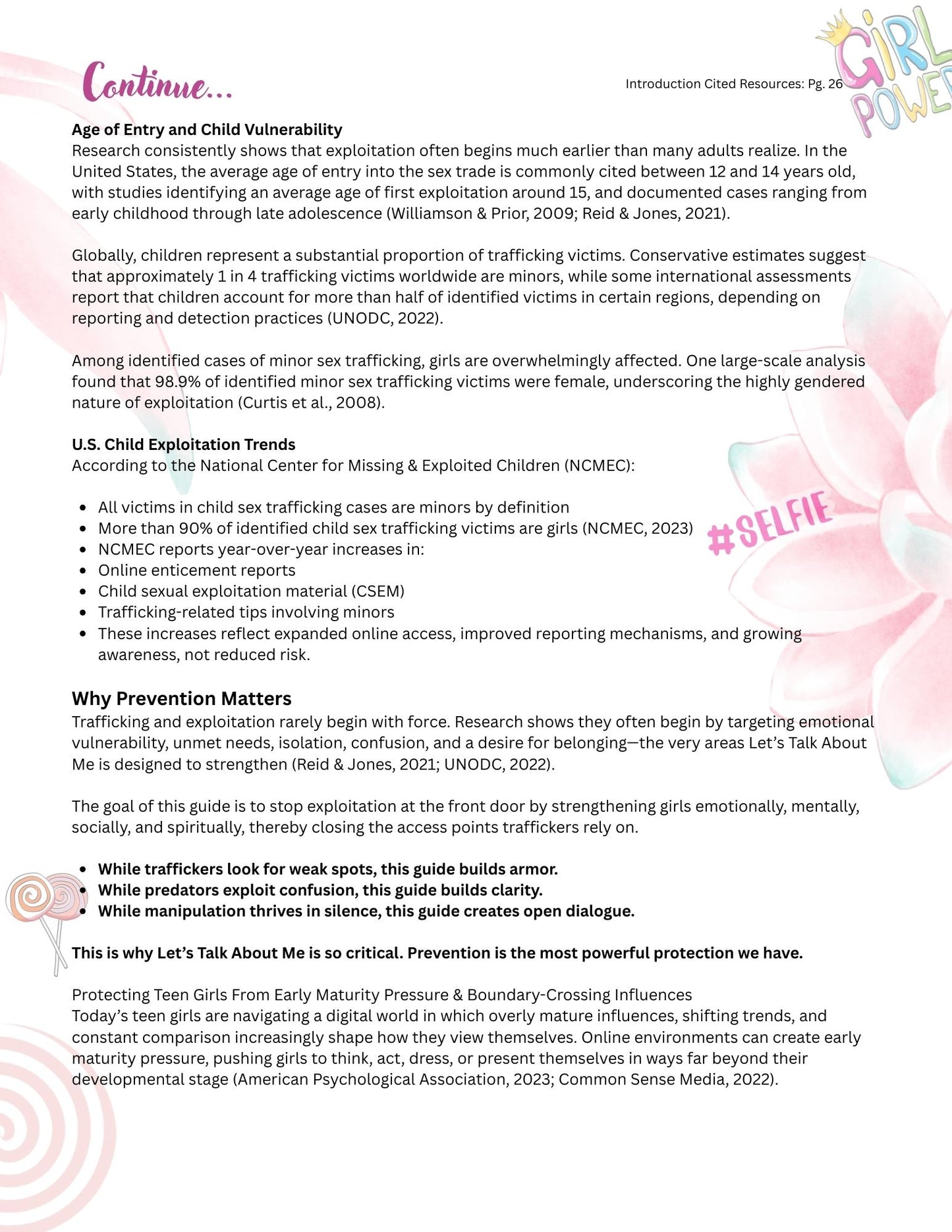 "Let’s Talk About Me“ Personal Safety, Boundaries & Decision-Making Facilitator Guide Available in Paperback and Ebook Format (Great for: Youth Ministries, Parents, Educators, Mentors...)