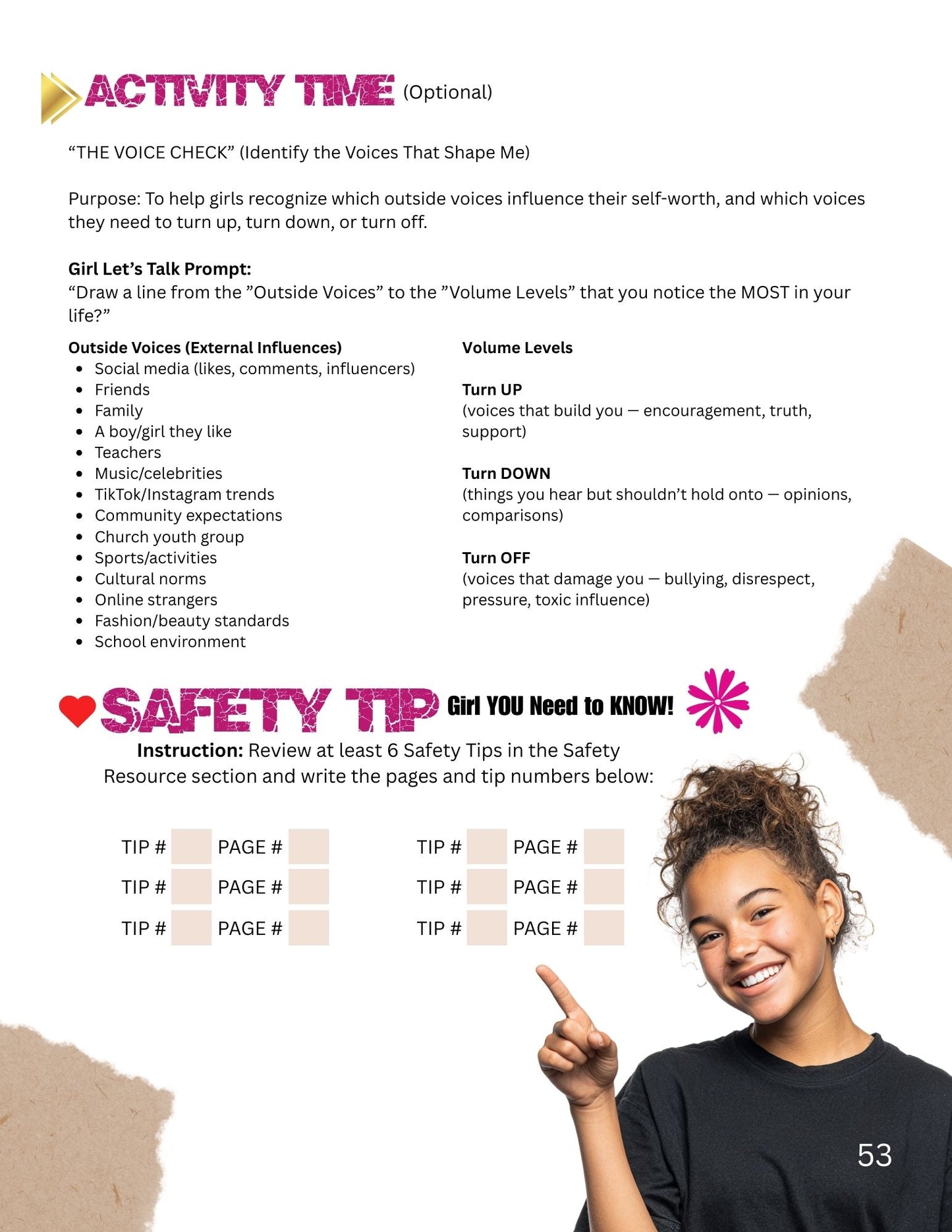 "Let’s Talk About Me“ Personal Safety, Boundaries & Decision-Making Facilitator Guide Available in Paperback and Ebook Format (Great for: Youth Ministries, Parents, Educators, Mentors...)