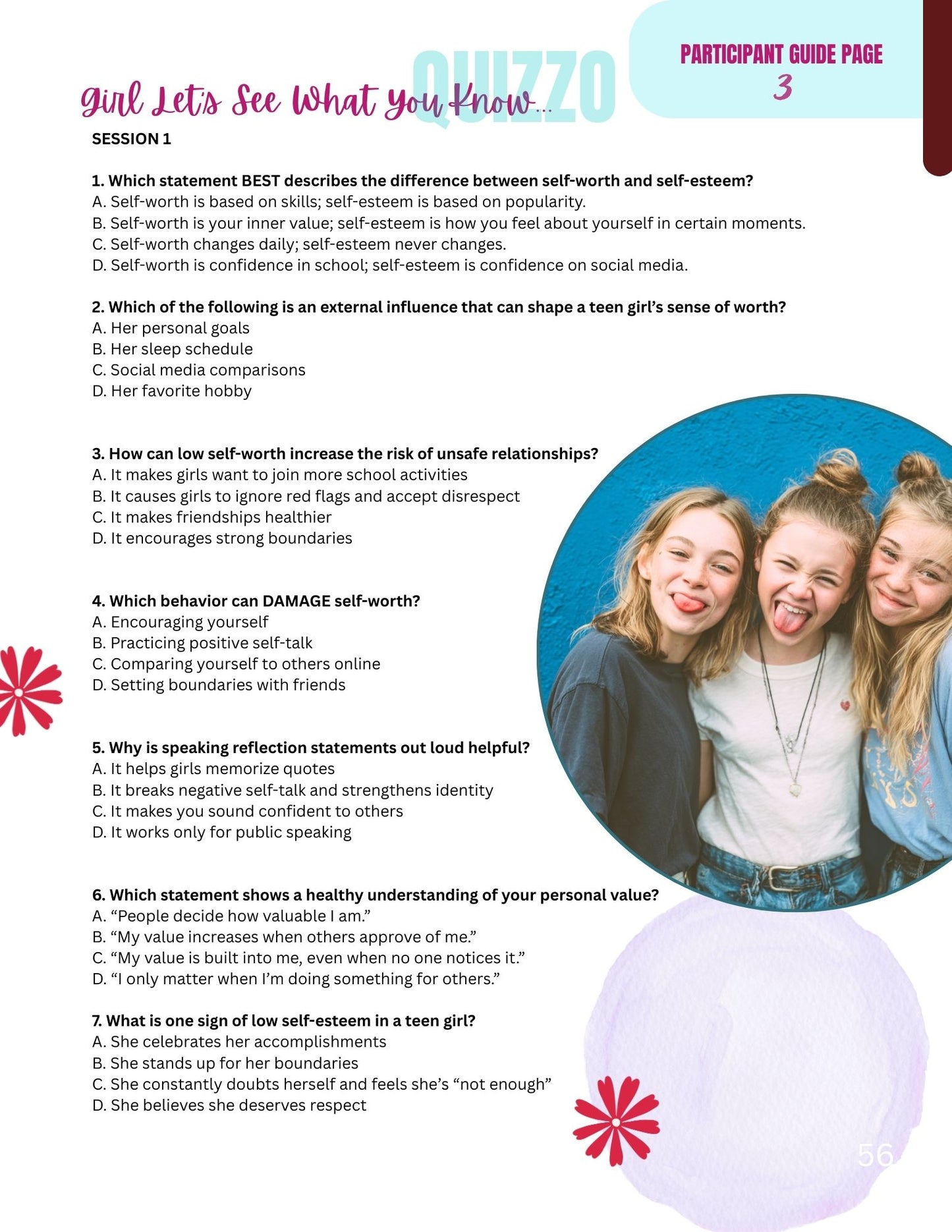 "Let’s Talk About Me“ Personal Safety, Boundaries & Decision-Making Facilitator Guide Available in Paperback and Ebook Format (Great for: Youth Ministries, Parents, Educators, Mentors...)