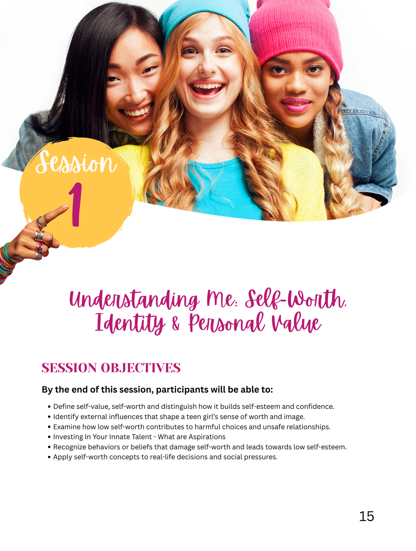 "Let’s Talk About Me“ Personal Safety, Boundaries & Decision-Making Facilitator Guide Available in Paperback and Ebook Format (Great for: Youth Ministries, Parents, Educators, Mentors...)