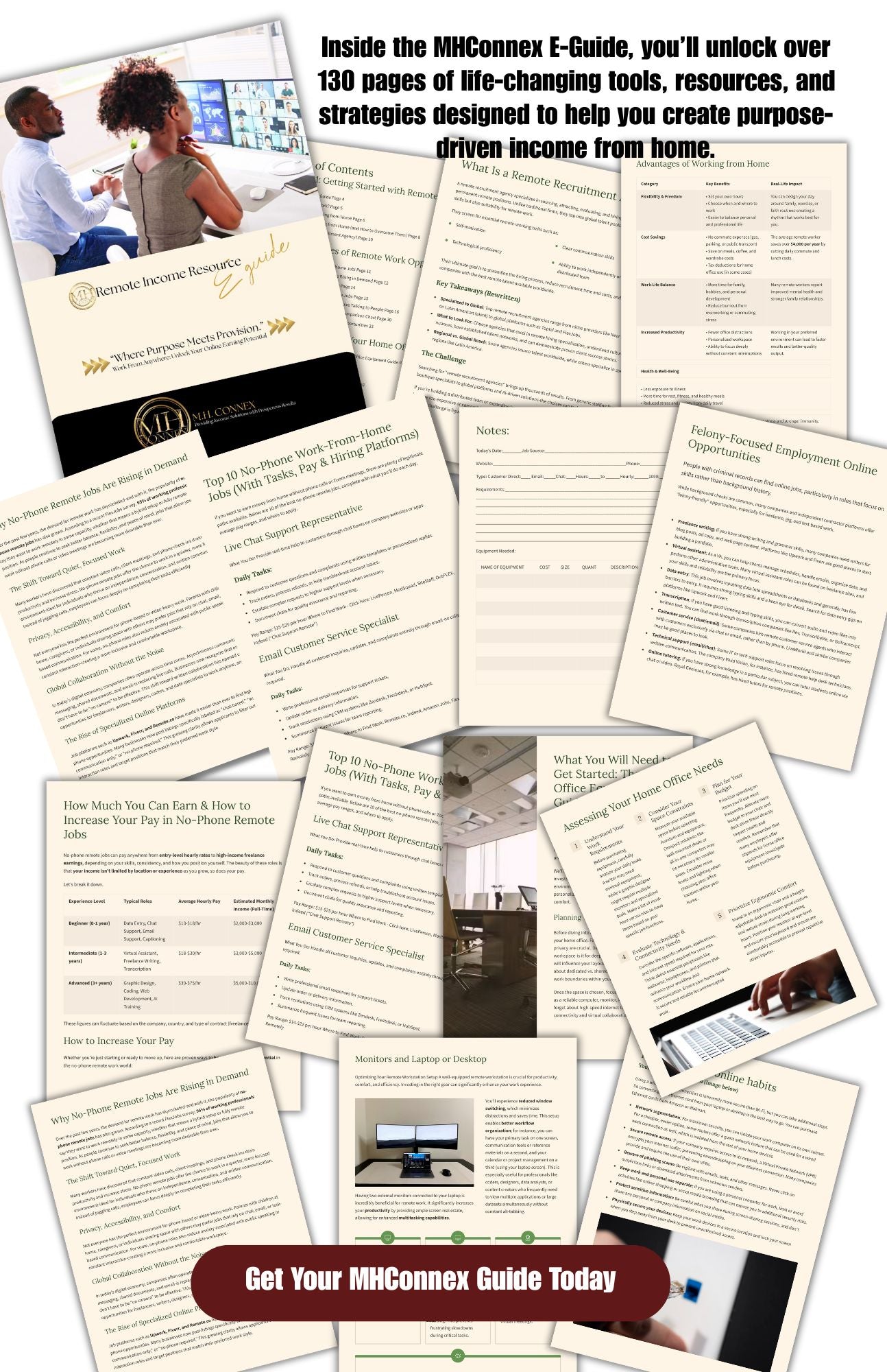 Want to Work from Home But Don't Know Where to Start? Try MHConnex Remote Income Resource E-Guide Today (Downloadable Ebook)