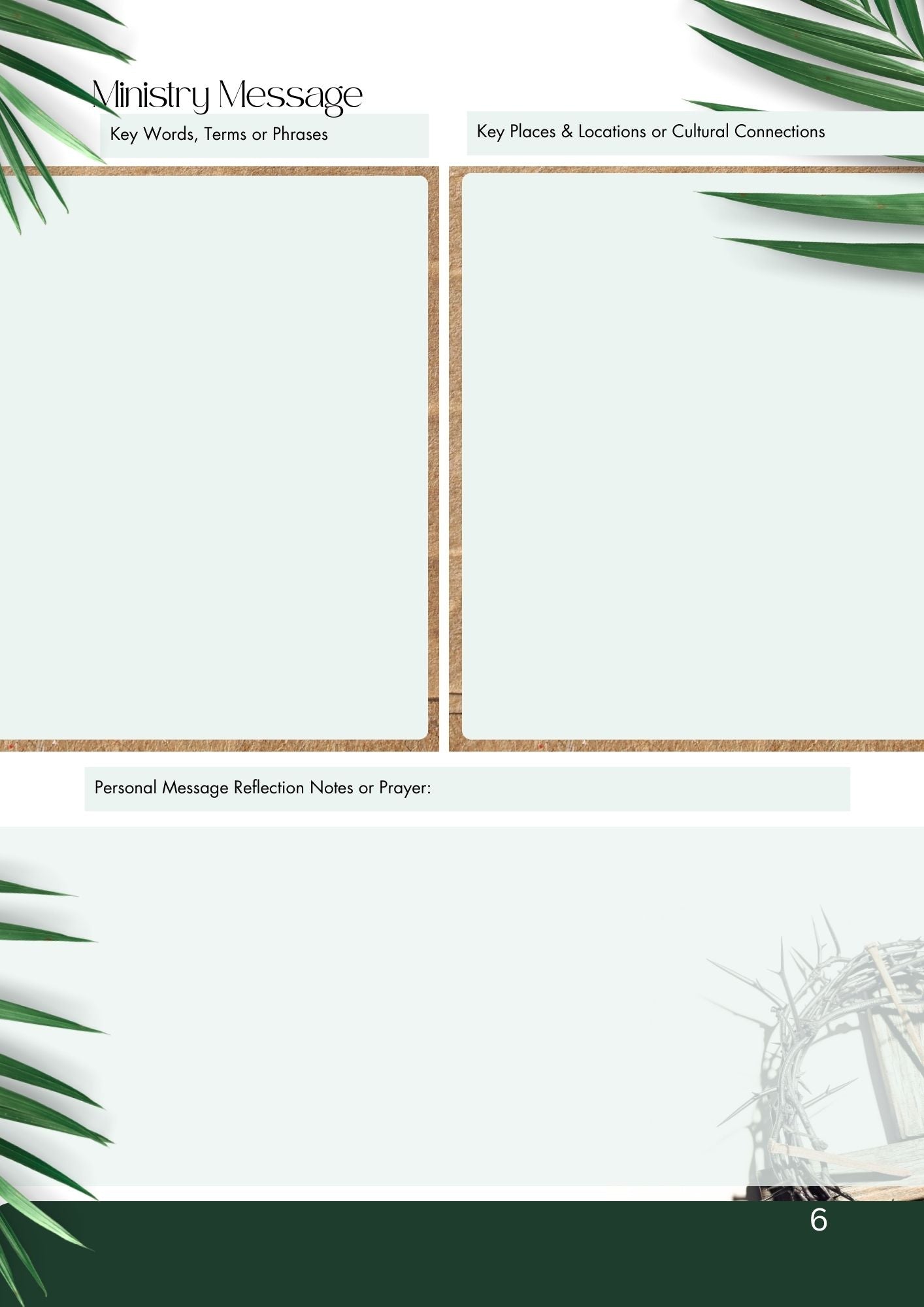 Ministry Message Notes & Journal (Paperback Format)